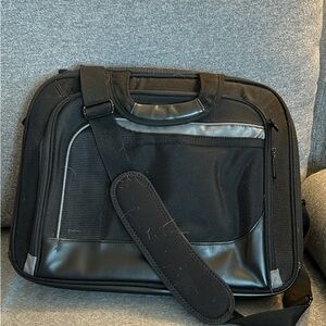 Targus Black and Gray Laptop Bag with Padded Shoulder Strap